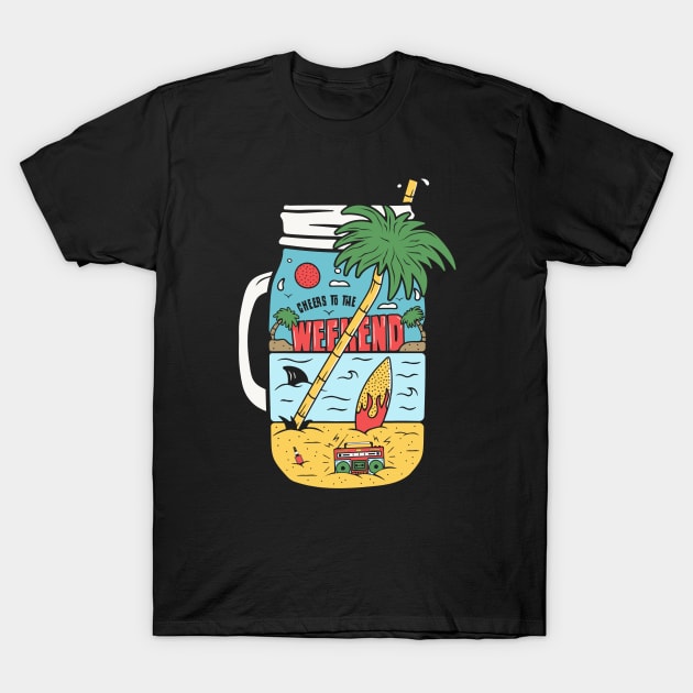 Cheers To The Weekend T-Shirt by busines_night